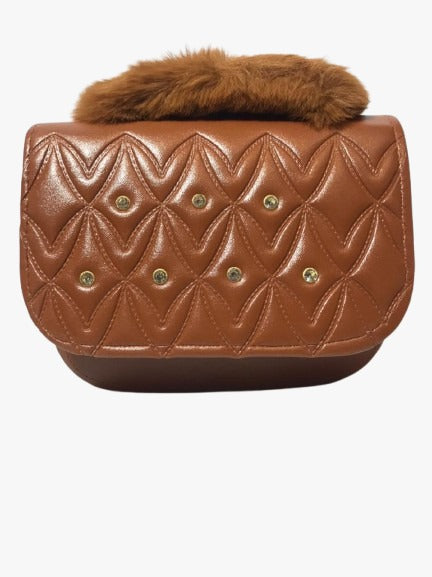 Faux Fur Handle Bag