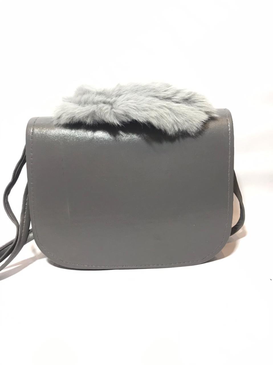 Faux Fur Handle Bag