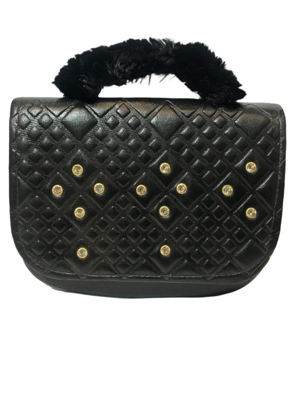 Faux Fur Handle Bag