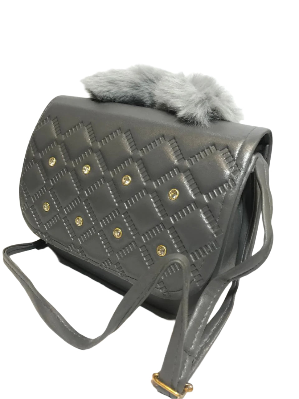 Faux Fur Handle Bag