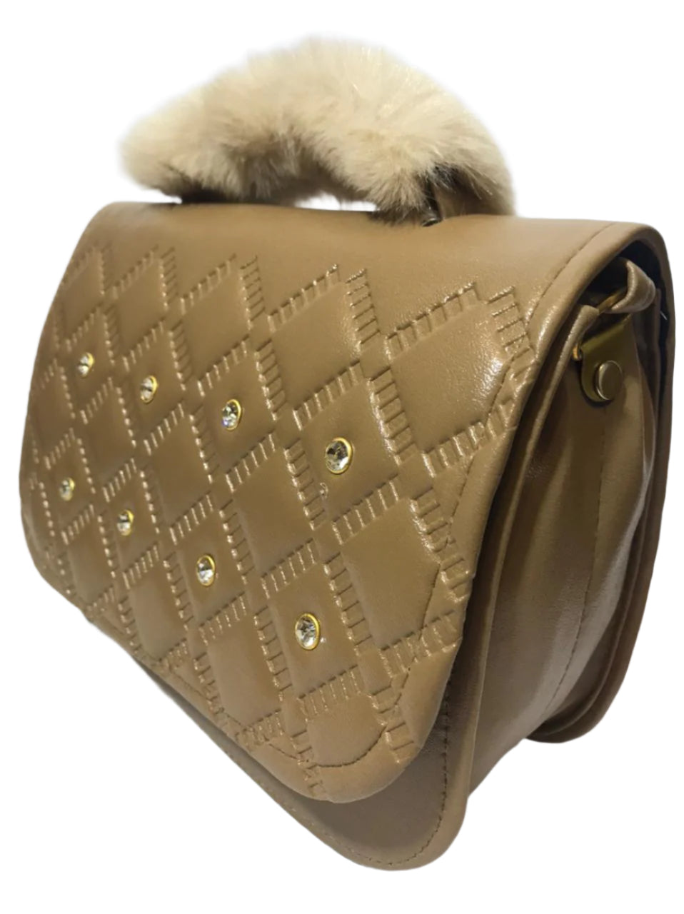 Faux Fur Handle Bag