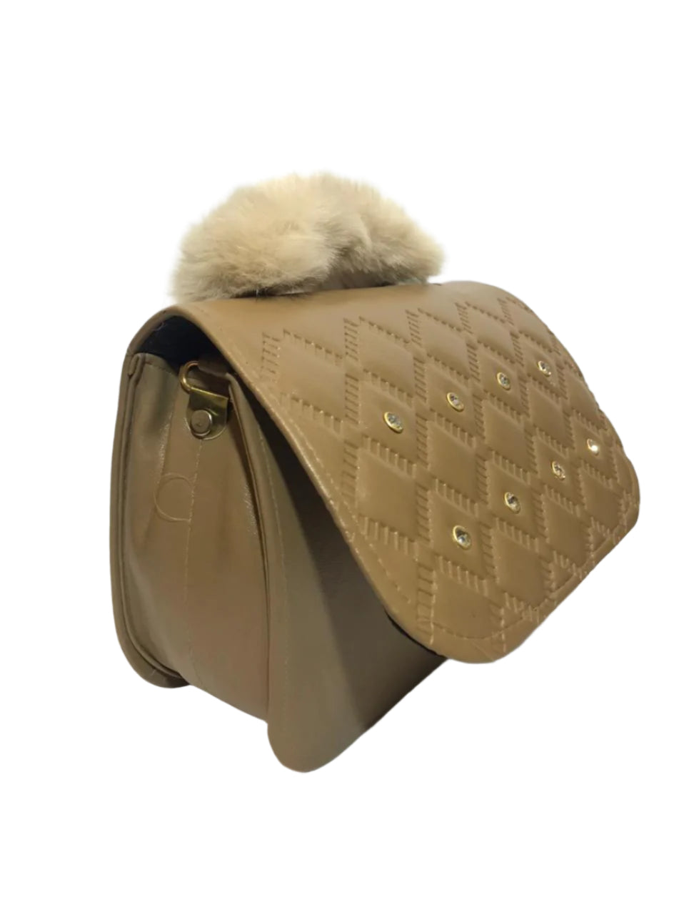 Faux Fur Handle Bag